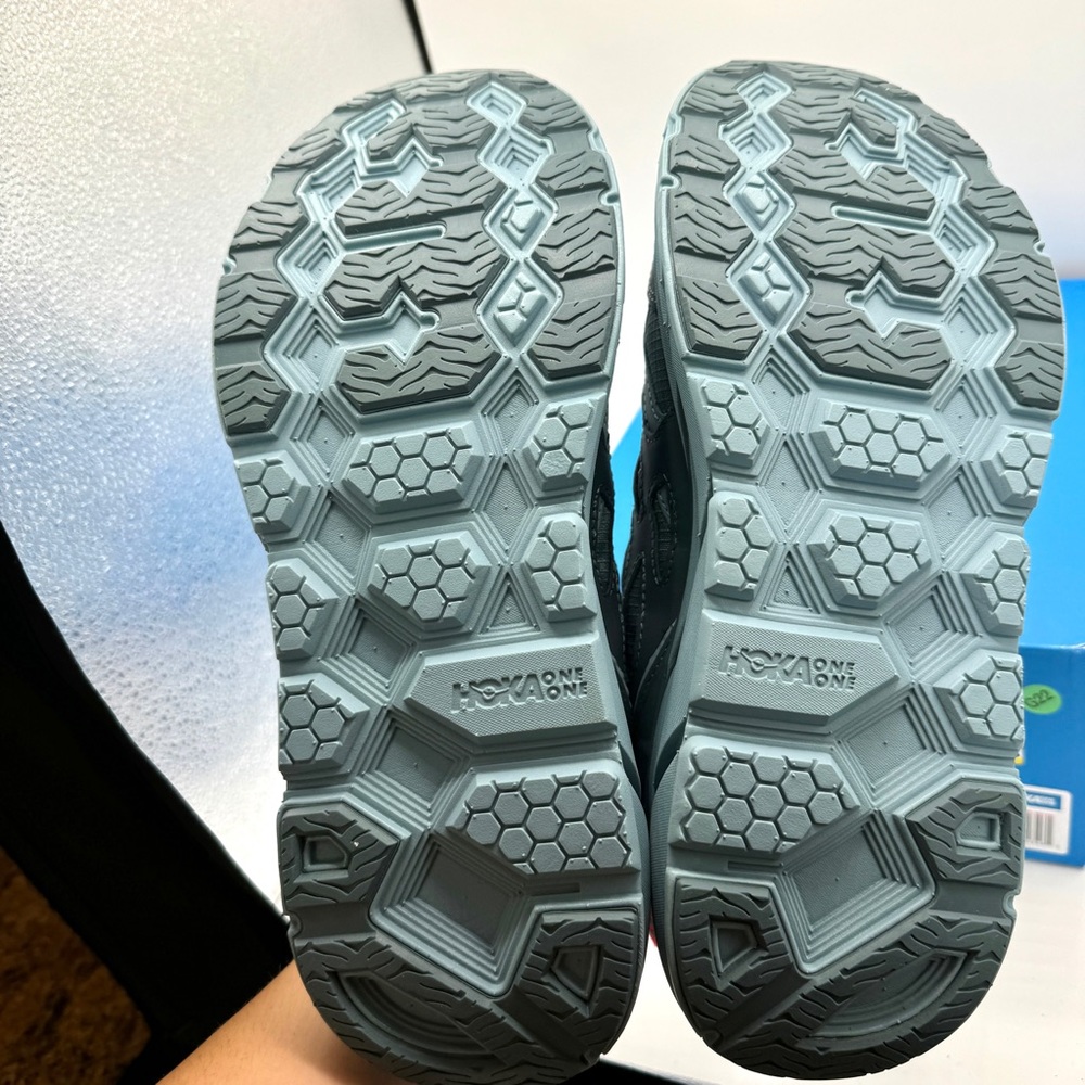 NWT Hoka Clifton Leather Gore-Tex Waterproof Unisex Goblin Stone Blue GBSB - Picture 9 of 16